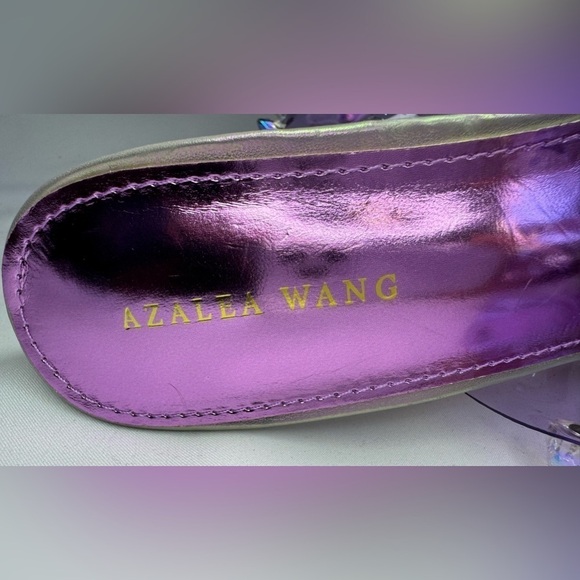NEW Azalea Wang Women’s Sweet and Sour Chunky Sandals in Purple Size 10 - Picture 12 of 16